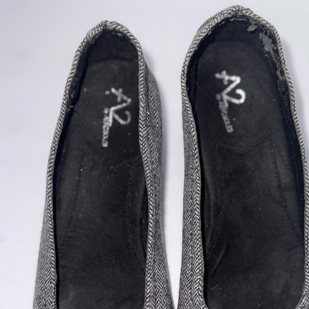 A2 by Aerosoles BlackWhite Herringbone Low Wedge Heel Bow 8.5 Preppy Office 90s - Picture 8 of 11